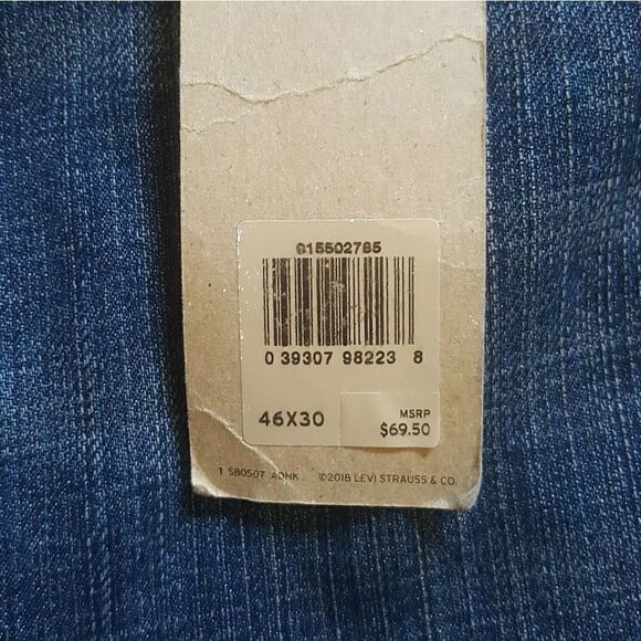 Levi's 550 Relaxed Tapered Leg Jeans Mens 46x30 - Picture 7 of 8